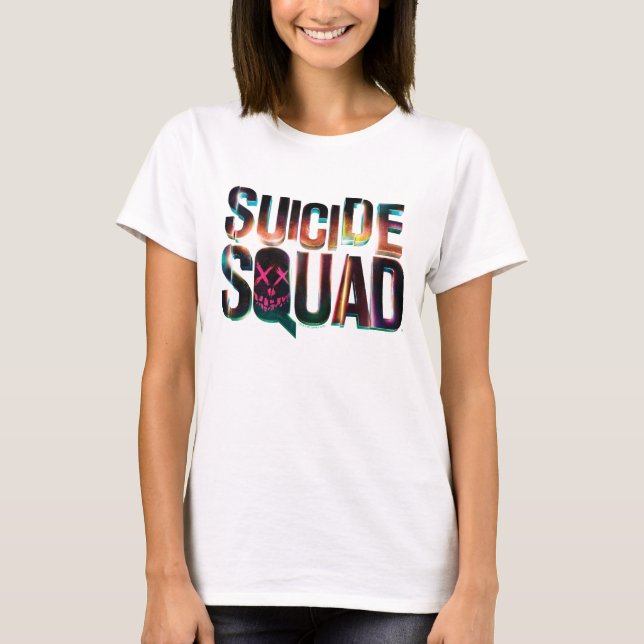 T-shirt Équipe de suicide | Logo couleur brillant (Devant)