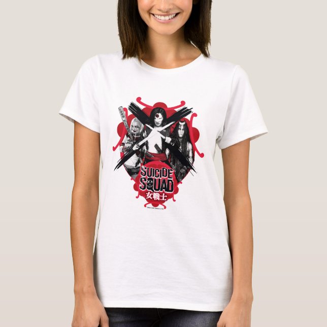 T-shirt Équipe de suicide | Squad Girls "Female Warrior" (Devant)