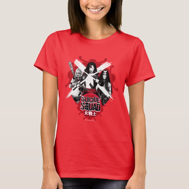 T-shirt Équipe de suicide | Squad Girls "Female Warrior" (Devant)