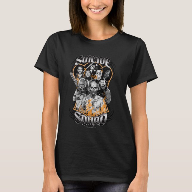 T-shirt Équipe de suicide | Task Force X Tattoo Tribal (Devant)