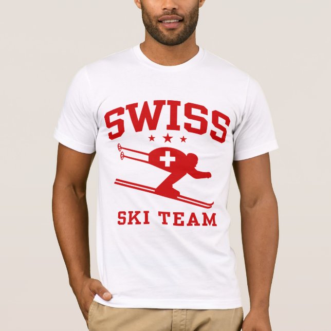 T-shirt Équipe de Suisse de ski (Devant)