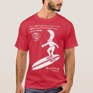 T-shirt Équipe de surf des vagues gravitationnelles