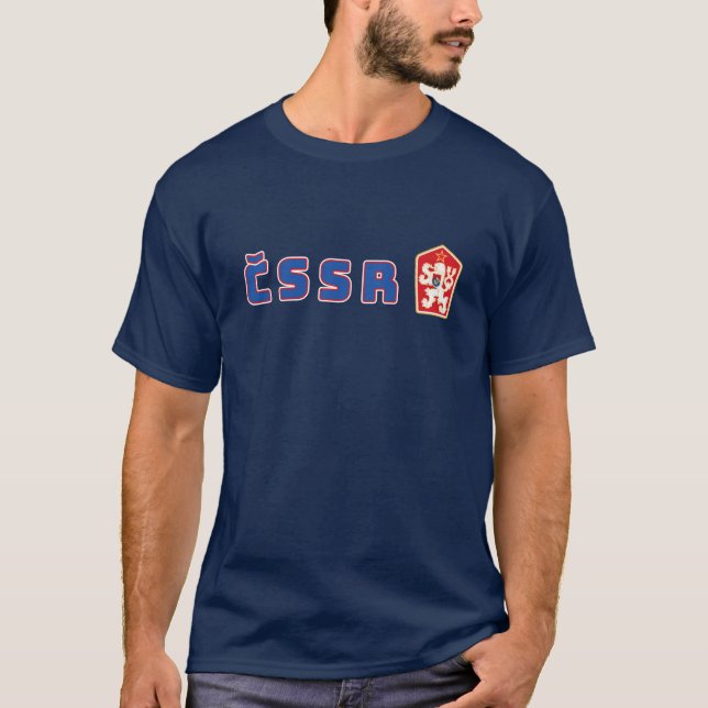 T-shirt Équipe de Tchécoslovaquie vintage (Devant)