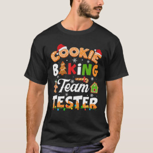 T-shirt Équipe de test de cuisson de biscuits Gingerbread 