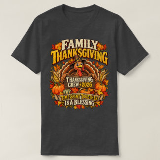 T-shirt Équipe de Thanksgiving en famille 26 Déguisement d