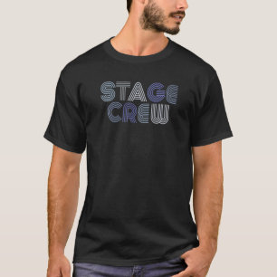 T-shirt Équipe de théâtre de scène Stagehand Retro
