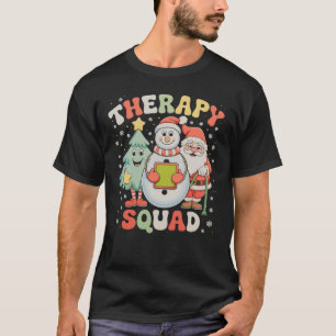 T-shirt Équipe de thérapie de Noël SLP OT PT Crew Père Noë