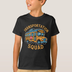 T-shirt Équipe de transport des conducteurs d'autobus scol