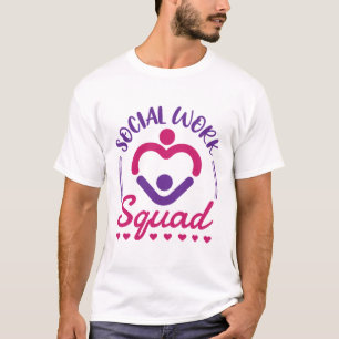 T-shirt Équipe de travail social Travailleur social LCSW