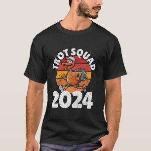 T-shirt Équipe de trot 2024 Coureur d'action de grâce Turq