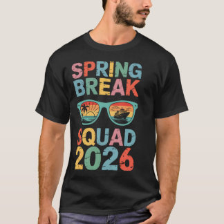 T-shirt Équipe de vacances de printemps 2026 Famille drôle
