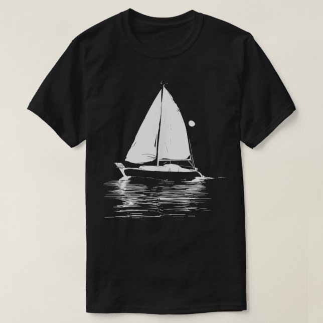 T-shirt Équipe de voile graphique (Design devant)