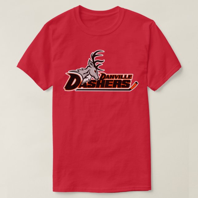 T-shirt Équipe Défaite de Danville Dashers Illinois de hoc (Design devant)