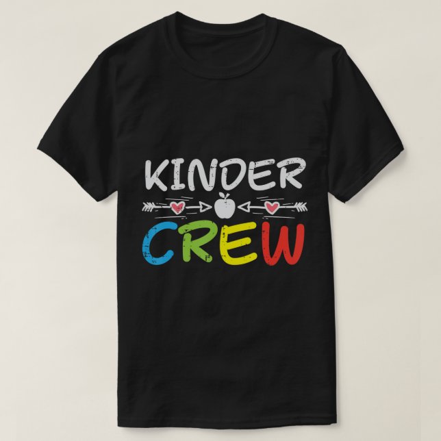 T-shirt Équipe D'Enfants Premier Jour De Gardergarten Garç (Design devant)