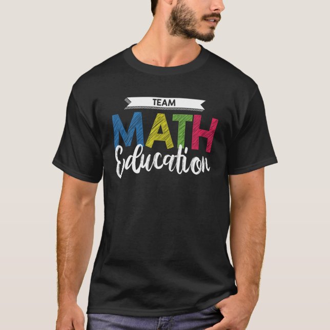 T-shirt Équipe d'enseignement des mathématiques Enseignant (Devant)