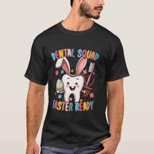 T-shirt Équipe Dentaire Drôles Dents Joyeux Pâques