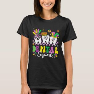 T-shirt Équipe dentaire Hygiène Équipage dentaire Mardi Gr