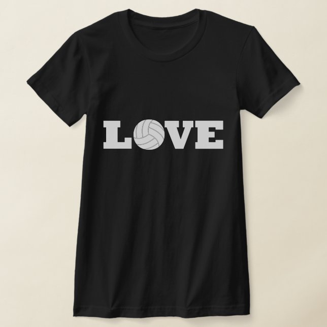 T-shirt Équipe d'entraîneurs de volleyball LOVE (Poser)