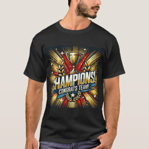 T-shirt Équipe des champions Sthirt   Célébration de la vi