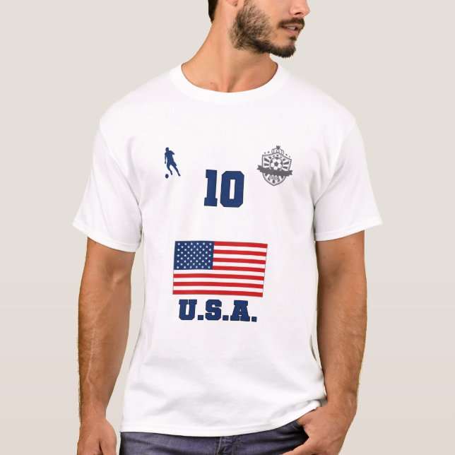T-shirt Équipe des États-Unis de football USMNT 10 (Devant)