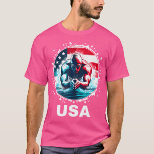 T-shirt Équipe des États-Unis Vêtements drapeau américain
