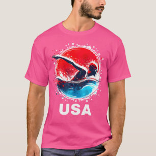 T-shirt Équipe des États-Unis Vêtements drapeau américain