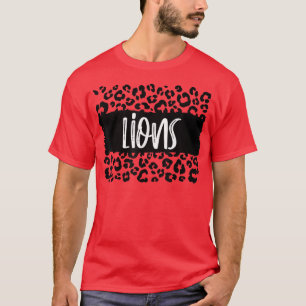 T-shirt Équipe des Lions mascot School Spirit Game Night L