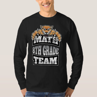 T-shirt Équipe des maths Enseignants de 8e année Étudiants