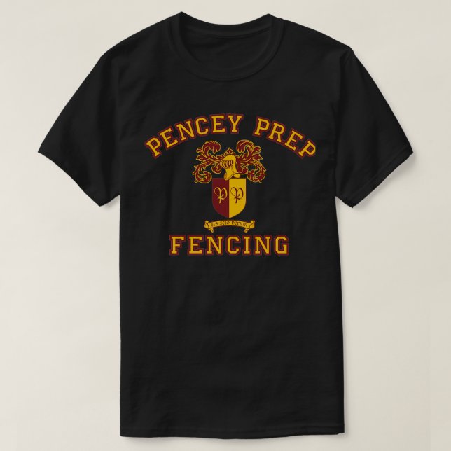 T-shirt Equipe d'escrime Pencey Prep Couleurs de l'école P (Design devant)