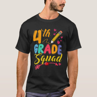 T-shirt Équipe D'Étudiants De 4E Année Quatrième Équipe D'