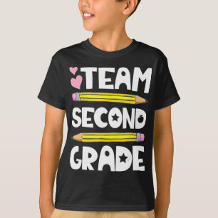 T-shirt Équipe Deuxième Année Amusement 2E Retour À L'Écol