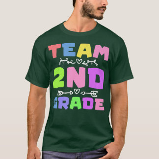 T-shirt Équipe Deuxième année Retour à l'école 2e année En