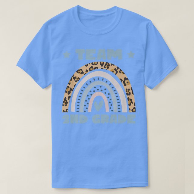 T-shirt Équipe Deuxième Année Retour À L'École Étudiant K (Design devant)