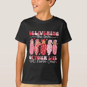 T-shirt Équipe d'infirmières Landd livrant l'amour de votr