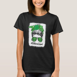 T-shirt Équipe d'infirmières Rn St Patrick S Day Coiffure