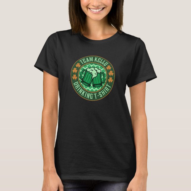 T-shirt Équipe d'Irlande de St Patrick Kelly Boire de la b (Devant)