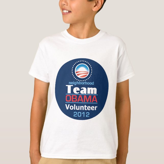 T-shirt Équipe d'Obama (Devant)