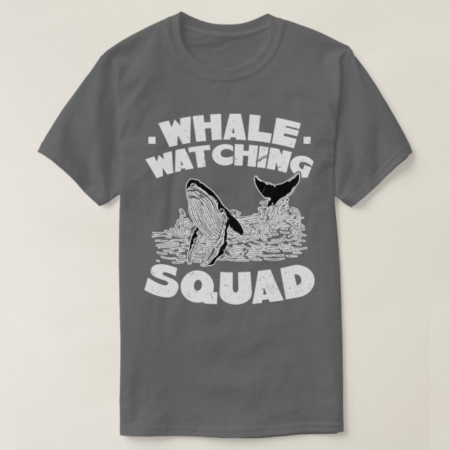 T-shirt Équipe d'observation des baleines (Design devant)