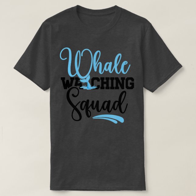 T-shirt Équipe d'observation des baleines Lover 1 (Design devant)