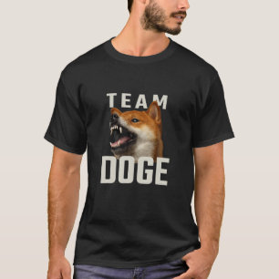 T-shirt Équipe Dogecoin - Un Mème Shiba En Colère Pour Dog