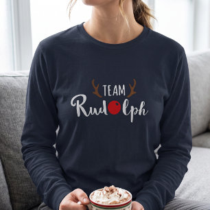 T-shirt Équipe drôle de femmes Rudolph Noël