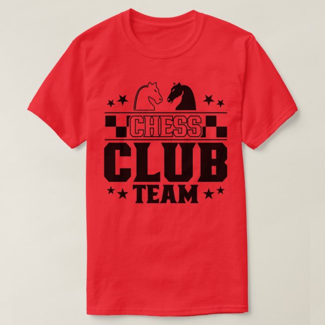 T-shirt Équipe du club d'échecs (5) (Design devant)