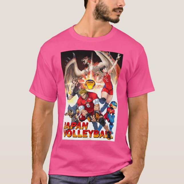 T-shirt Équipe du Japon de volleyball X Capcom Collaborate (Devant)