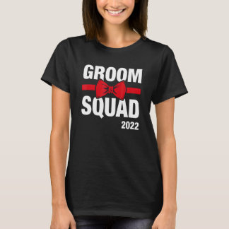 T-shirt Équipe du marié 2022 Garçons d'honneur Enterrement