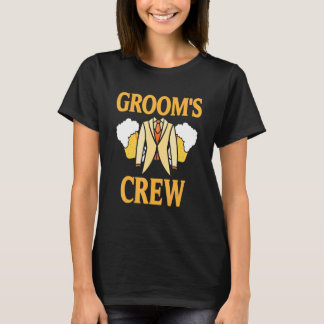 T-shirt Équipe du marié Designs Rétro Cool pour la fête d'