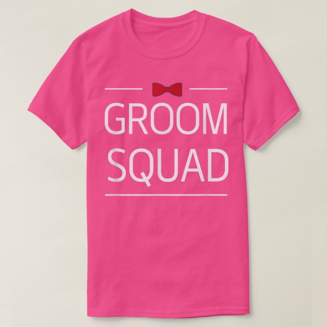 T-shirt Équipe du marié drôle équipage des garçons d'honne (Design devant)