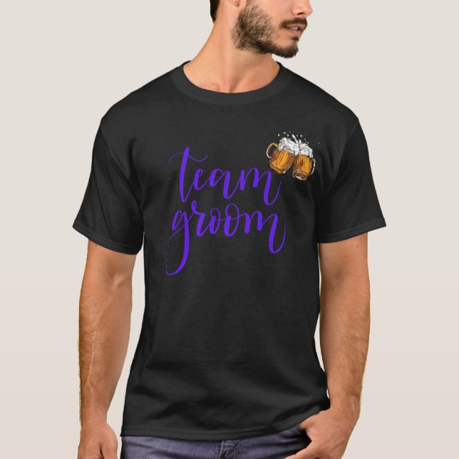 T-shirt Équipe du marié, enterrement de vie de garçon Rôle (Devant)