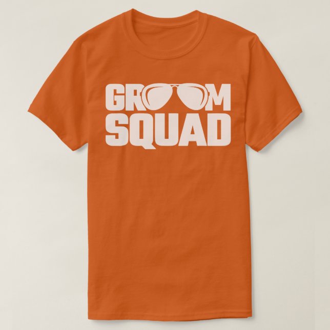T-shirt Équipe du marié Garçons d'honneur Drôle de fête de (Design devant)
