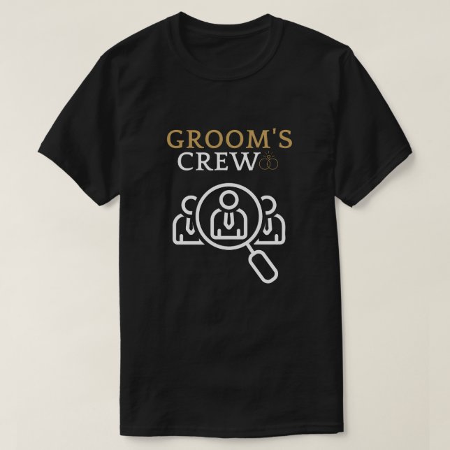 T-shirt Équipe du marié, garçons d'honneur, enterrement de (Design devant)