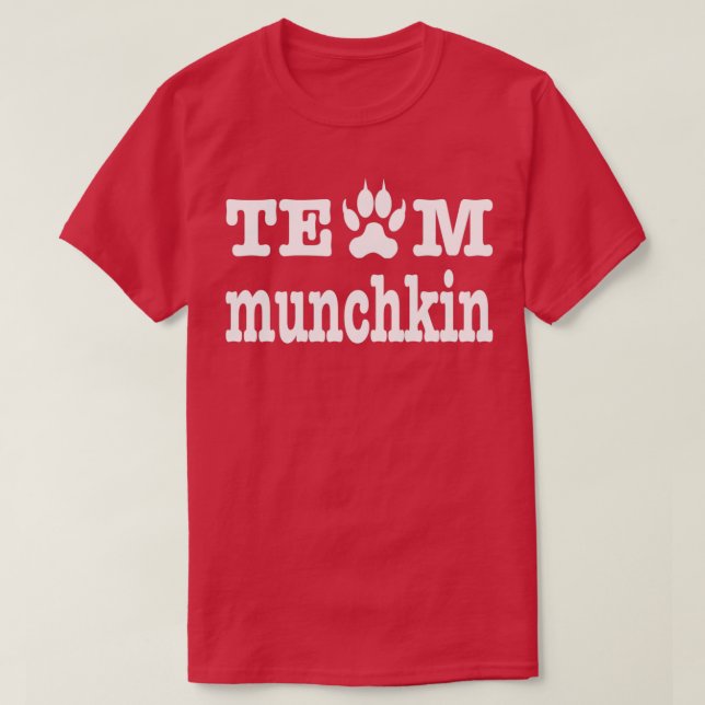T-shirt Équipe du propriétaire de chats Munchkin Chat Kitt (Design devant)